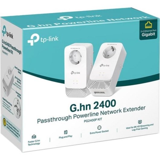 Adaptador de red PowerLine TP-Link PG2400P KIT 1428 Mbit/s G.hn
