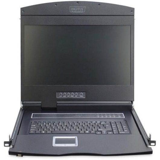 Console modulaire Digitus TFT 19" KVM 16 ports tactile clavier QWERTZ allemand