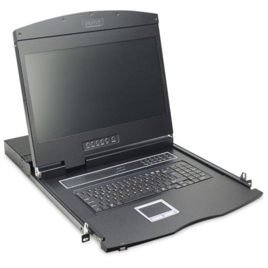 Console modulaire Digitus TFT 19" KVM 16 ports tactile clavier QWERTZ allemand