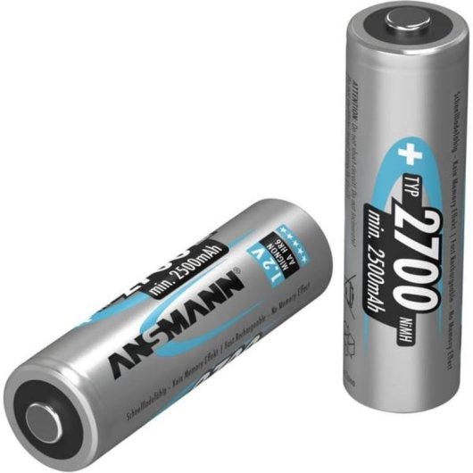 Pilas recargables Ansmann AA 2700mAh NiMH 4 unidades