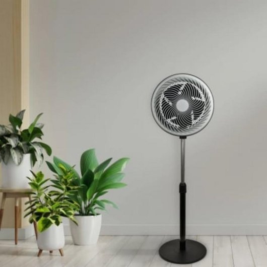 Ventilador de Pie Daewoo DW9004 90W 3 Velocidades Altura Regulable Motor Aluminio 5 Aspas