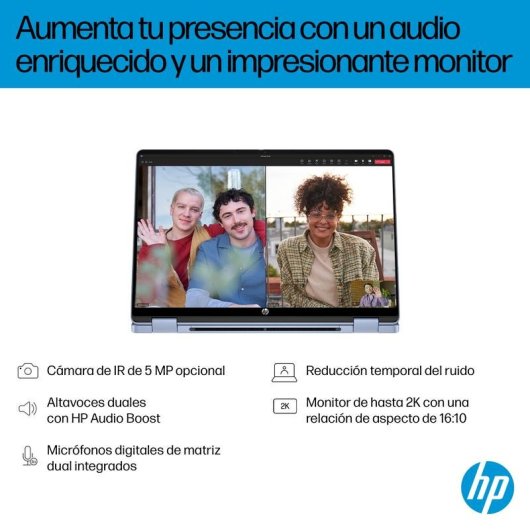 Portátil HP OmniBook 5 Flip 14-fp0044ns 14" Intel Core 5 120U 16GB 1TB SSD Intel Graphics Windows 11