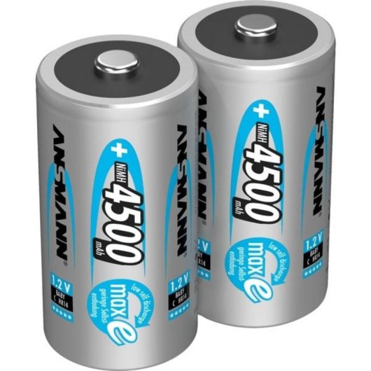 Wiederaufladbare C-Batterie Ansmann maxE C 4500mAh NiMH 2er Set