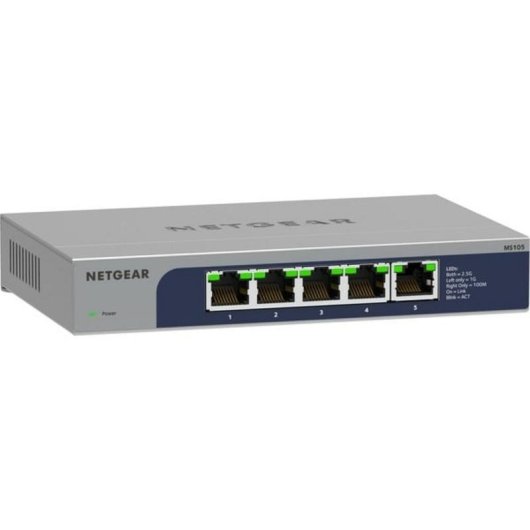 Interruptor Netgear MS105-100EUS 2.5G Ethernet 5 puertos PoE