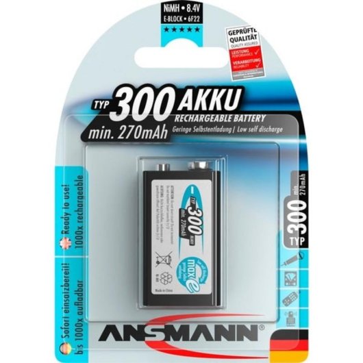 Ansmann 2500mAh AA maxE plus NiMH E-Block Wiederaufladbare Batterie