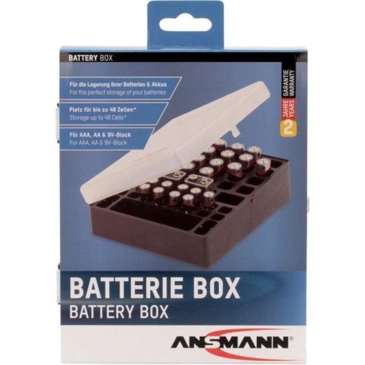 Caixa Ansmann 48 173x138x63 mm para 44 pilhas