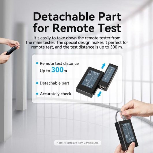 Vention KEFB0 Netzwerkkabel-Tester Schwarz