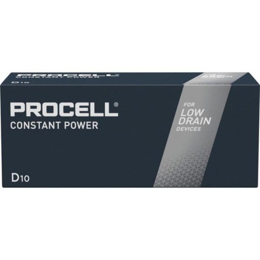 Batería Duracell Procell Alkaline Intense Power D 1,5V 10 unidades