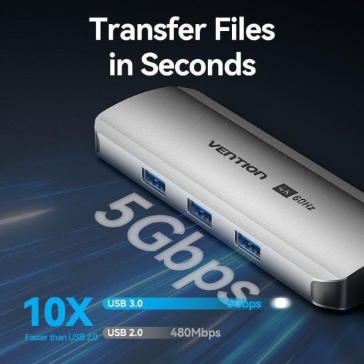 Vention TQLHB USB-C Hub 9-in-1 Grau