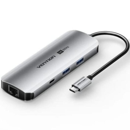 Vention TQMHB USB-C 9-in-1 Docking Station HDMI 4K 60Hz Ethernet PD