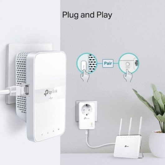 Kit adaptador PowerLine TP-Link TL-WPA7619 AC1350 Wi-Fi 5 Gigabit