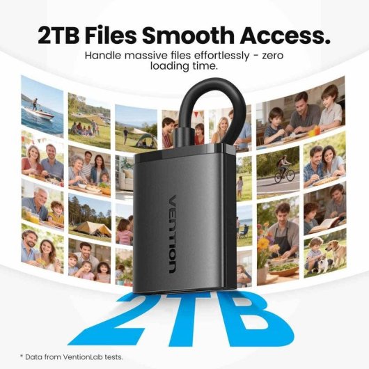 Lector de tarjetas Vention CLPBB USB 3.0 SD y microSD