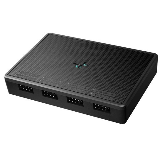 Hub USB DeepCool UH-04 USB-C 2.0 Noir pour Boîtier Midi Tower