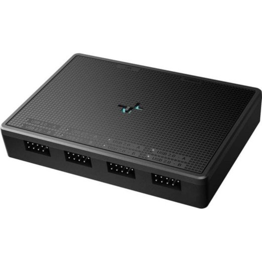 Hub USB DeepCool UH-04 USB-C 2.0 Noir pour Boîtier Midi Tower