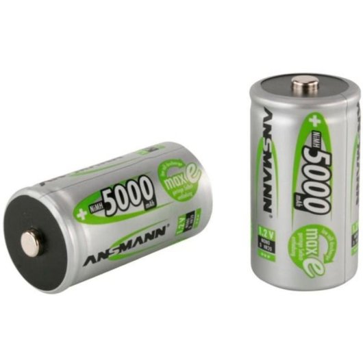 Pile Recargable Ansmann NiMH D 5000 mAh Pack 2
