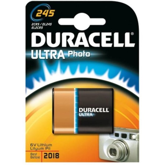Pila de litio Duracell Ultra Photo 245 6V para cámaras