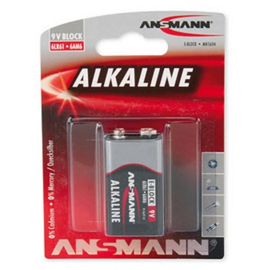 Pilha Ansmann 9V E-Block Alcalina