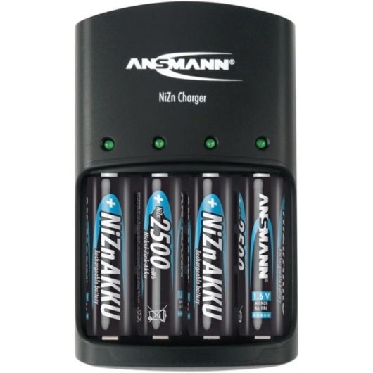 Cargador Ansmann 1001-0013 NiZn AA/AAA 4 unidades