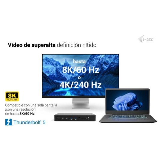 i-tec Thunderbolt 5 Triple Display Docking Station M.2 PD 140W