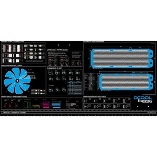 Alfombrilla antiestática Alphacool Negro Caucho 1200 mm x 600 mm x 4 mm