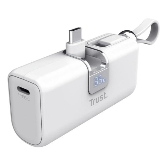 Trust Pacto 5000 mAh USB-C PD 20W Powerbank Weiß