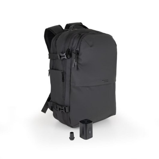 Mochila de viaje TooQ con compresión al vacío y bomba de aire 17"