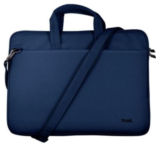 Sacoche Trust Bologna pour PC Portable 14" Bleue Matière Recyclée