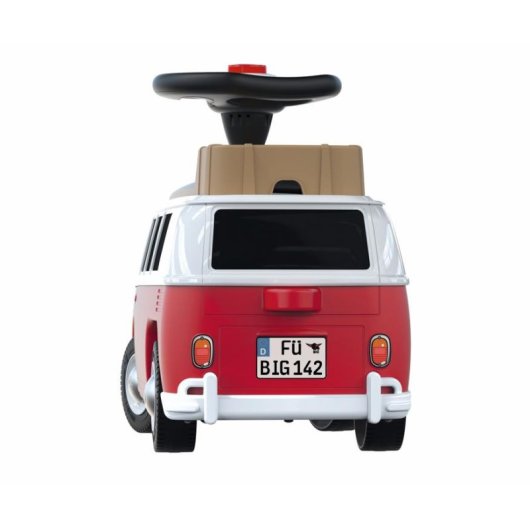 Carro de Empurrar BIG VW T1 para Crianças - Vermelho