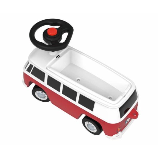 Carro de Empurrar BIG VW T1 para Crianças - Vermelho