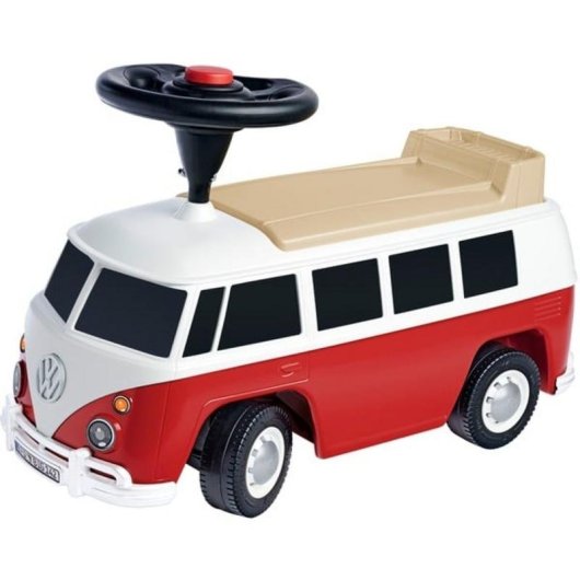 Carro de Empurrar BIG VW T1 para Crianças - Vermelho