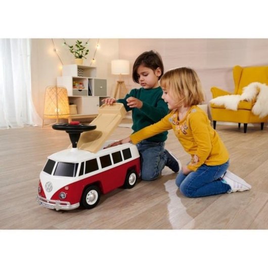 Carro de Empurrar BIG VW T1 para Crianças - Vermelho