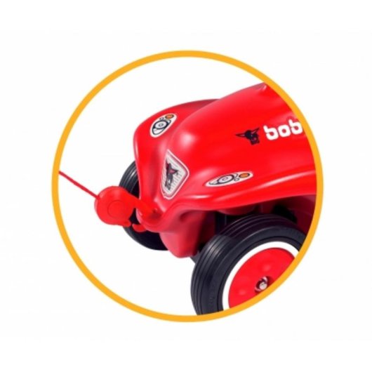 BIG Bobby-Car Câble de traction Voiture infantile Rouge et Jaune