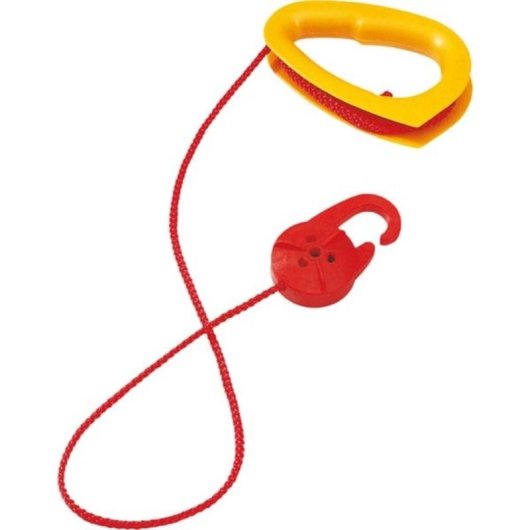 BIG Bobby-Car Câble de traction Voiture infantile Rouge et Jaune