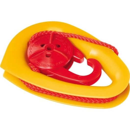BIG Bobby-Car Câble de traction Voiture infantile Rouge et Jaune