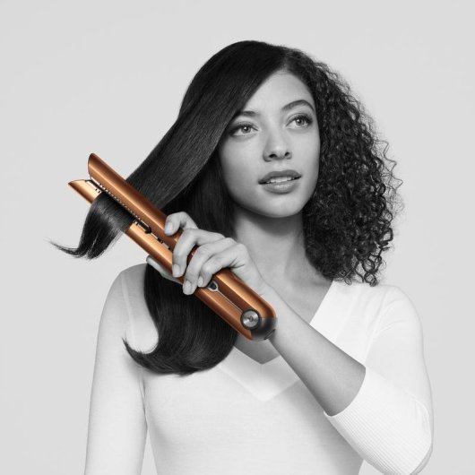 Piastra per Capelli Senza Fili Dyson Corrale 210ºC 3 Impostazioni Spegnimento Automatico Display Rame/Nickel