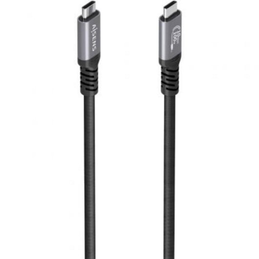 Cable USB-C 3.2 Gen2 Aisens 10Gbps 8K 100W USB-C Macho Negro 4m