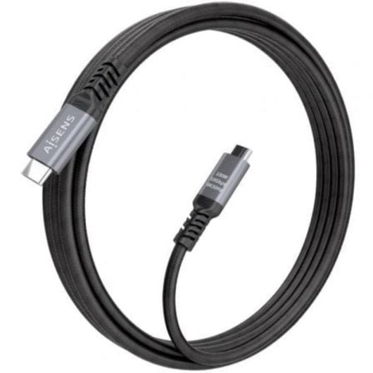 Cable USB-C 3.2 Gen2 Aisens 10Gbps 8K 100W USB-C Macho Negro 4m