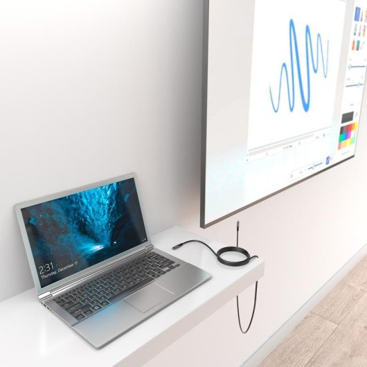 Cavo USB-C Aisens 3.2 Gen1 5Gbps 4K 60W E-Mark 7m Nero