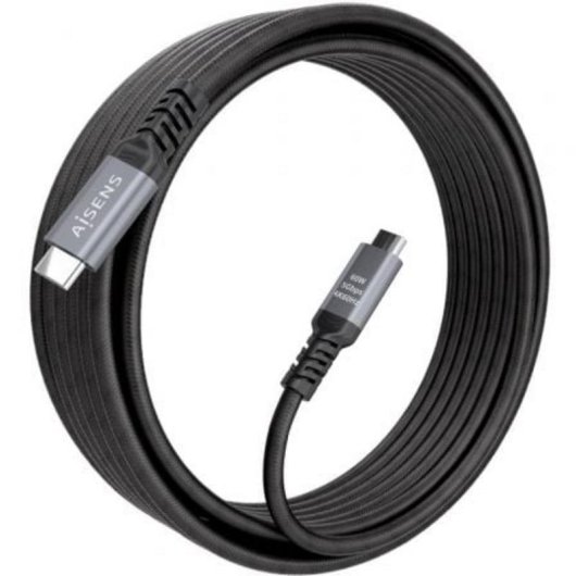 Cavo USB-C Aisens 3.2 Gen1 5Gbps 4K 60W E-Mark 7m Nero