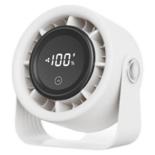 Ventilador de Sobremesa Daewoo DW9019 10W 4 Velocidades Recargable USB-C Cabezal Orientable