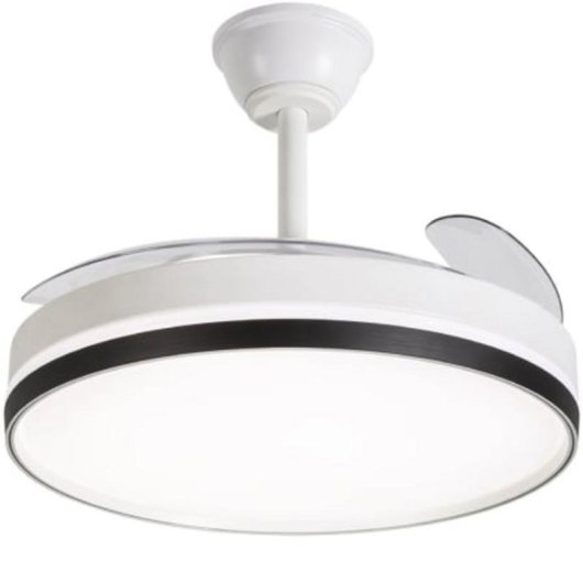 Ventilador de Techo con Luz Daewoo DW5009 30W 106cm 6 Velocidades Aspas Retráctiles con Mando