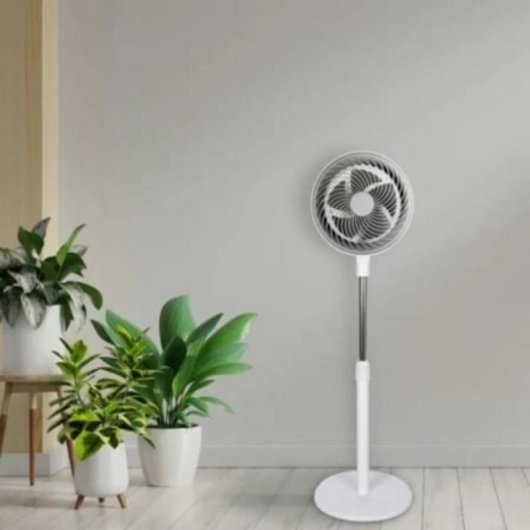 Ventilador de Pie Daewoo DW9001 80W 25cm 3 Velocidades Motor Aluminio Altura Regulable