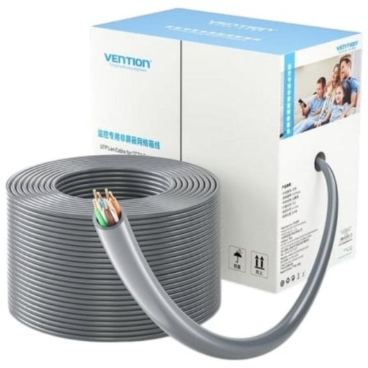 Cabo de Rede Ethernet Vention IJCH305 Cat5e UTP PoE 305m Cinza