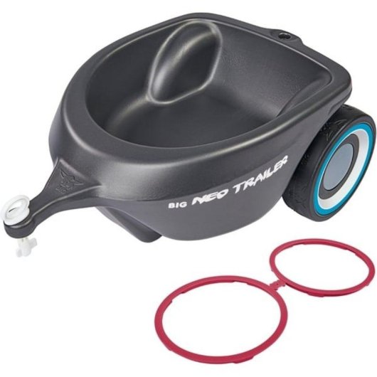Rimorchio per auto giocattolo BIG Plastica Nero 1-5 anni