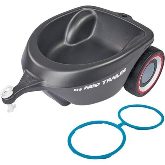 Rimorchio per auto giocattolo BIG Plastica Nero 1-5 anni