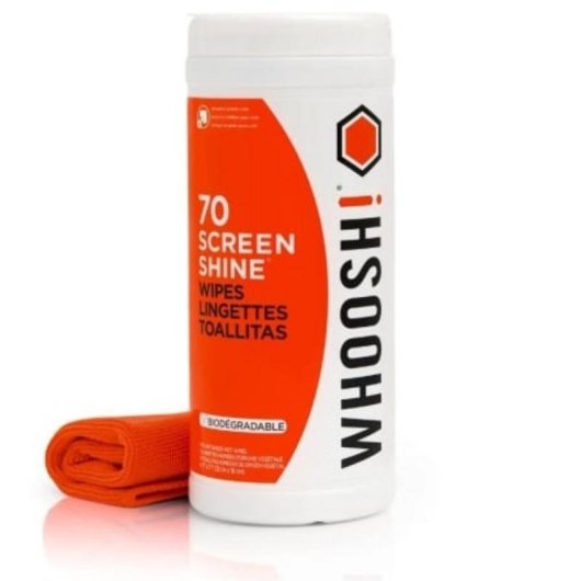 Kit Limpieza Pantallas Whoosh WSH006 70 Toallitas + Paño Microfibra