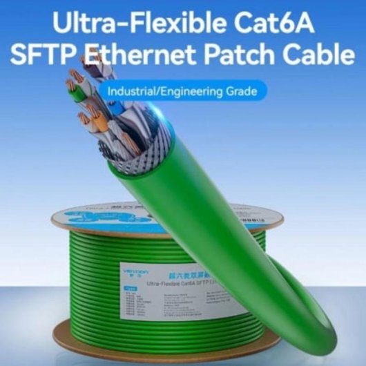 Cable de red Vention IHTG305 Cat6a SFTP 305m Verde