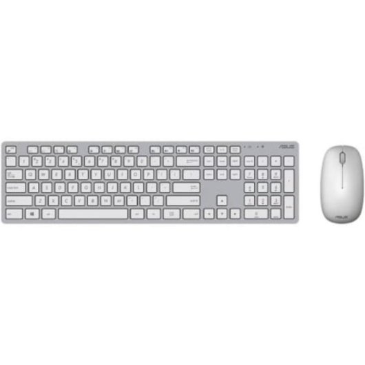 Clavier Asus W5000 compact sans fil profil bas avec souris optique blanc