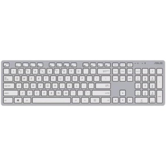 Clavier Asus W5000 compact sans fil profil bas avec souris optique blanc