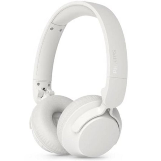 Auriculares Philips TAH4500WT inalámbricos Bluetooth con Cancelación de Ruido, Micrófono y batería de larga duración, blancos